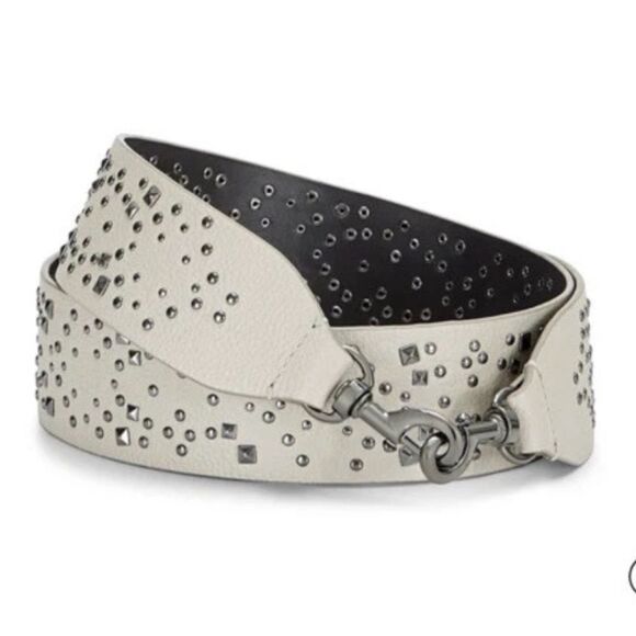 Rebecca Minkoff studded leather guitar strap - Picture 1 of 5